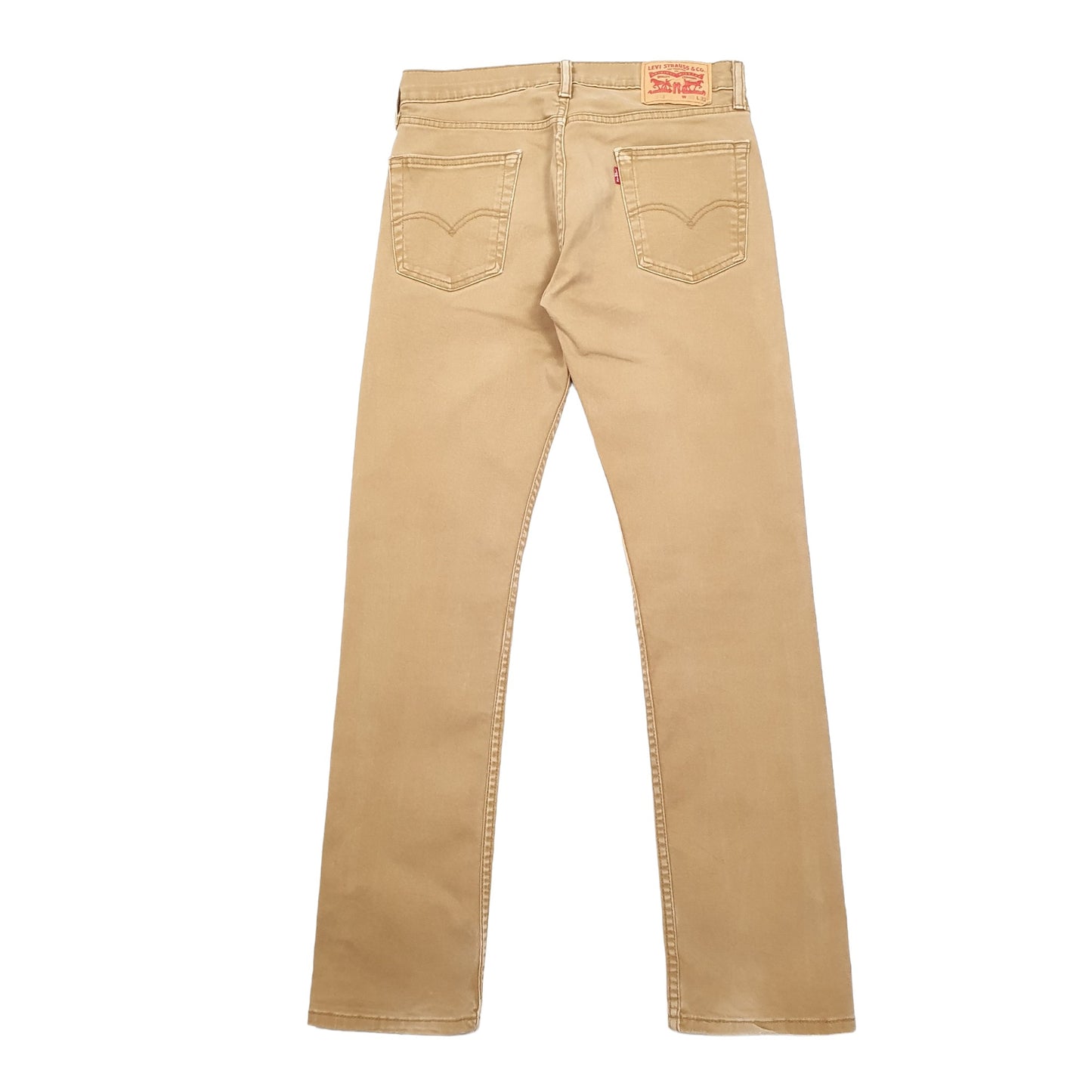 Levis 513 Slim Fit Jeans W30 L32 Beige
