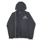 Mens Black Adidas  Full Zip Jumper