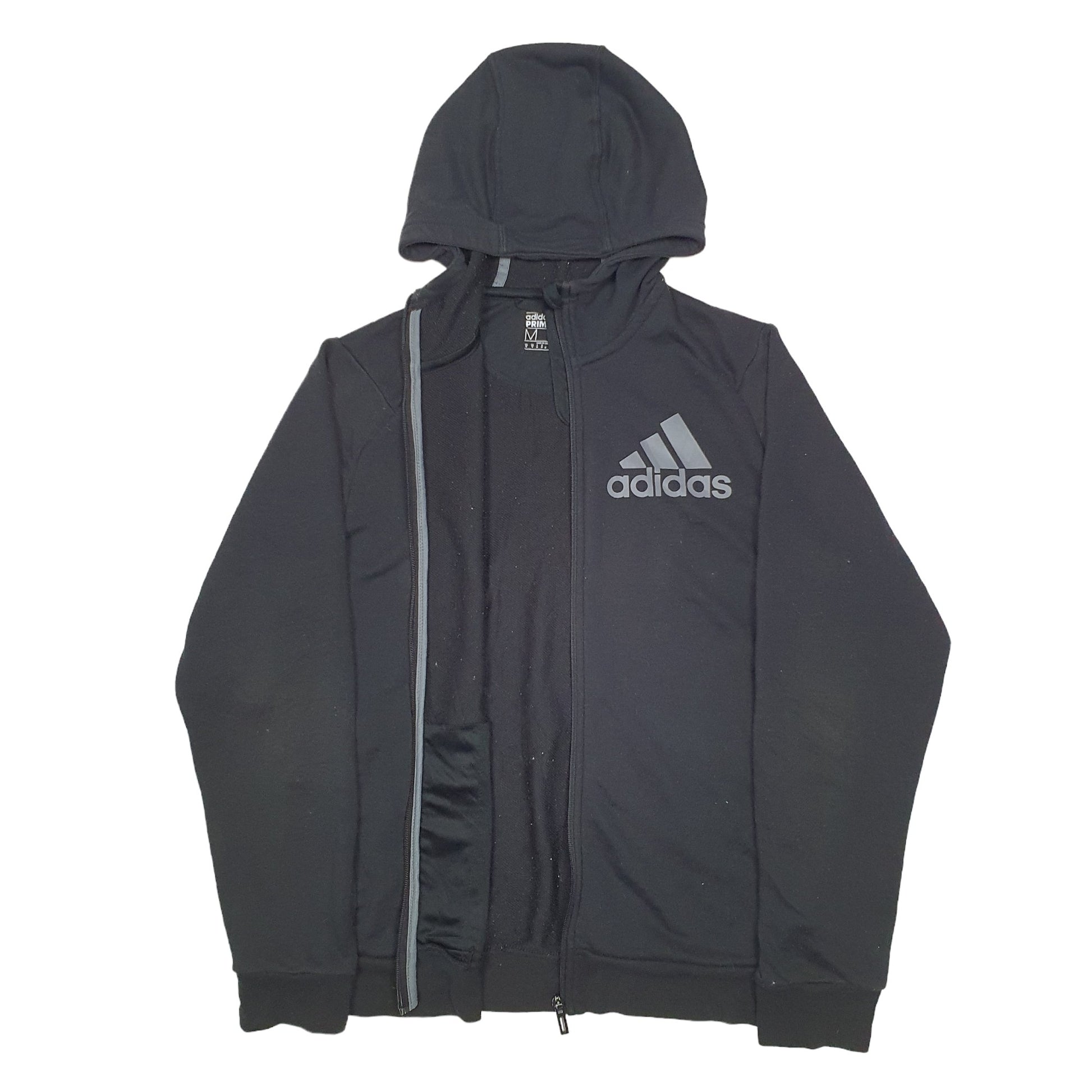 Mens Black Adidas  Full Zip Jumper