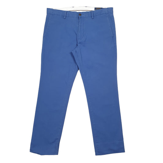 Mens Polo Ralph Lauren Blue Chino Trousers W33 L27 Blue