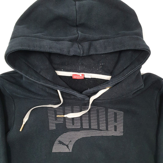 Womens Black Puma  Hoodie Jumper