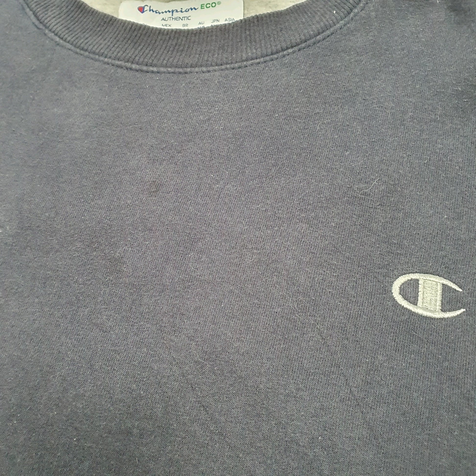 Mens Navy Champion  Crewneck Jumper