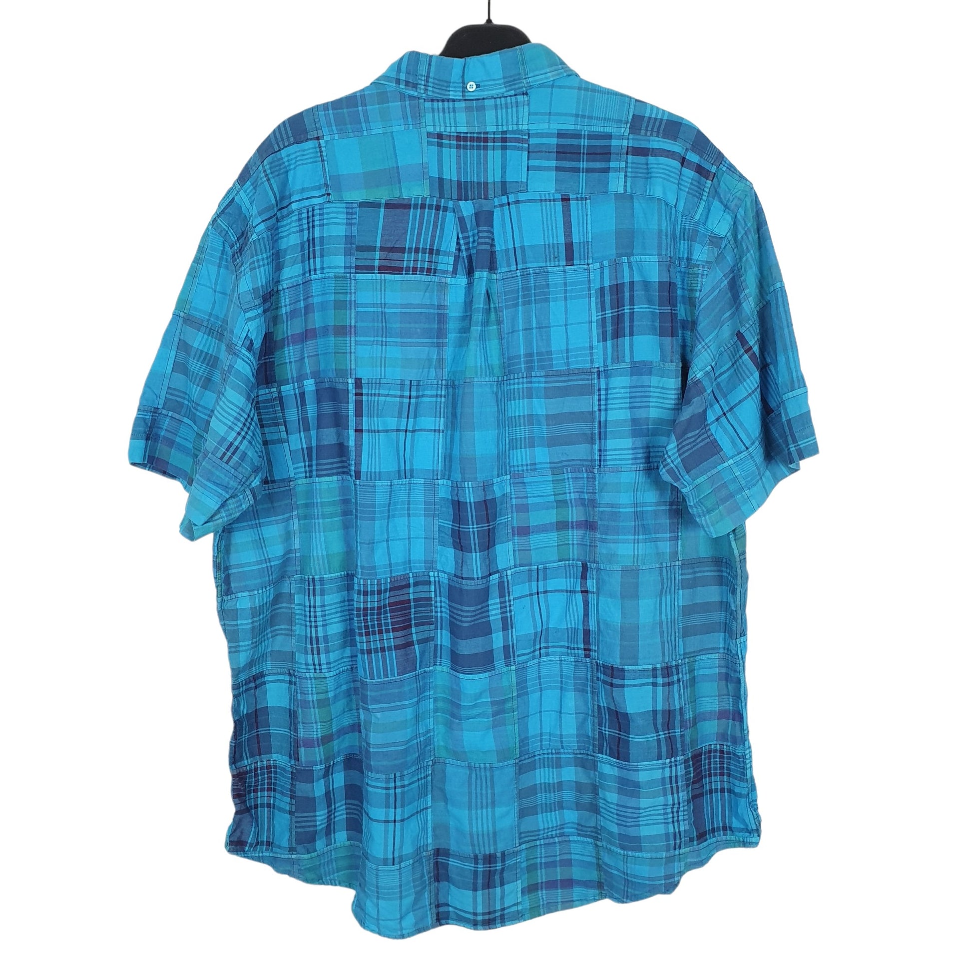 Ralph Lauren Short Sleeve Custom Fit Check Shirt Blue