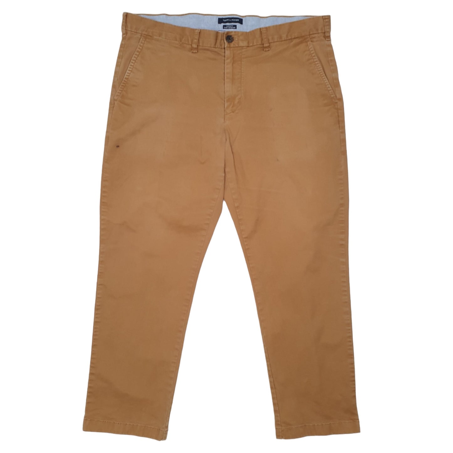 Mens Tan Tommy Hilfiger Tapered Custom Chino Trousers