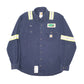 Mens Navy Carhartt FR Workwear Hi Vis Long Sleeve Shirt
