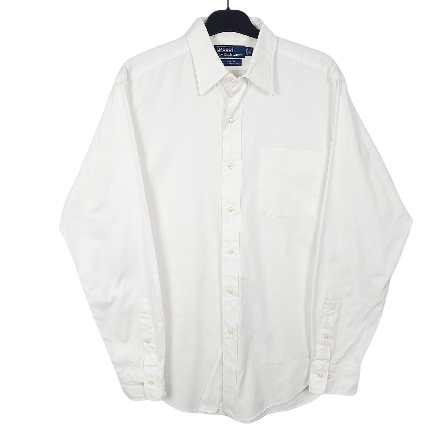 Mens White Ralph Lauren Oxford Long Sleeve Shirt