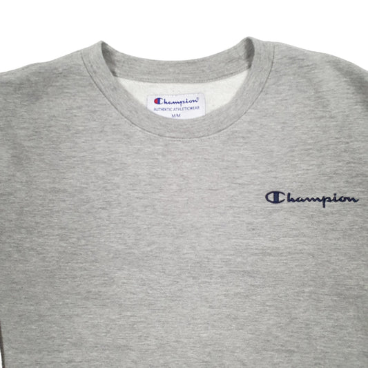 Mens Grey Champion  Crewneck Jumper