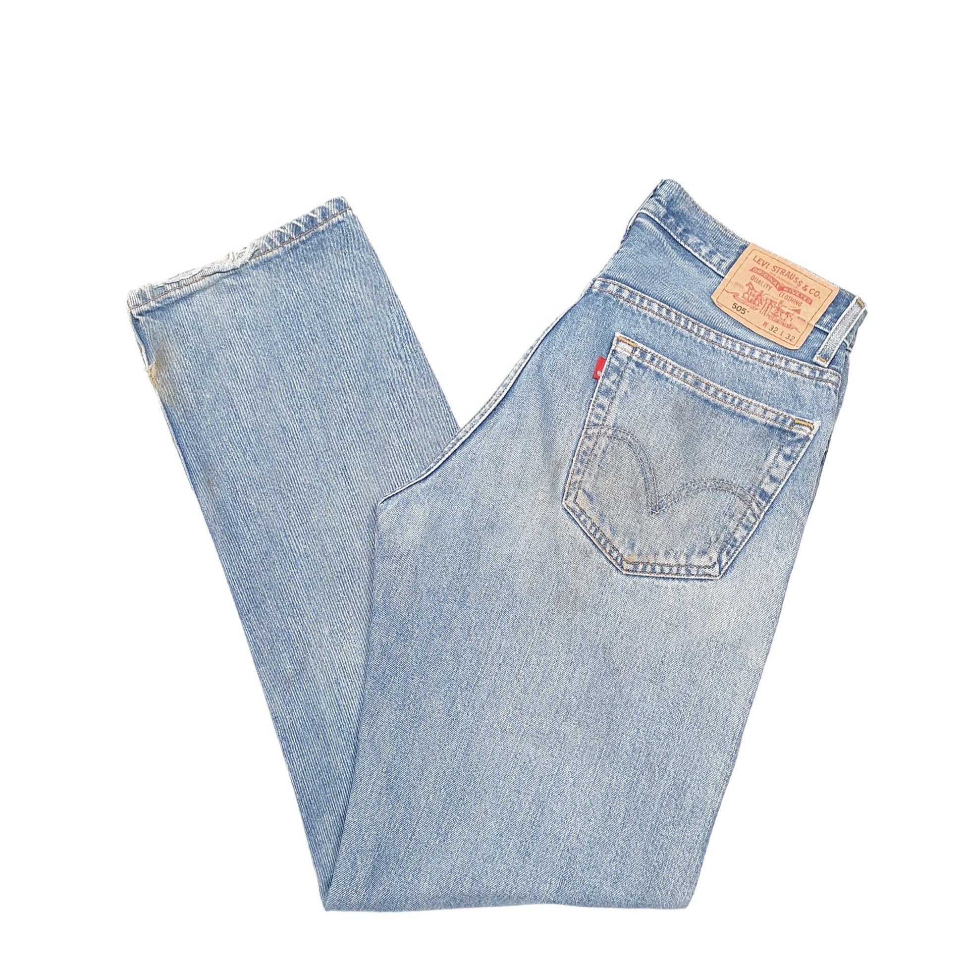 Mens Blue Levis  505 JeansW32 L32