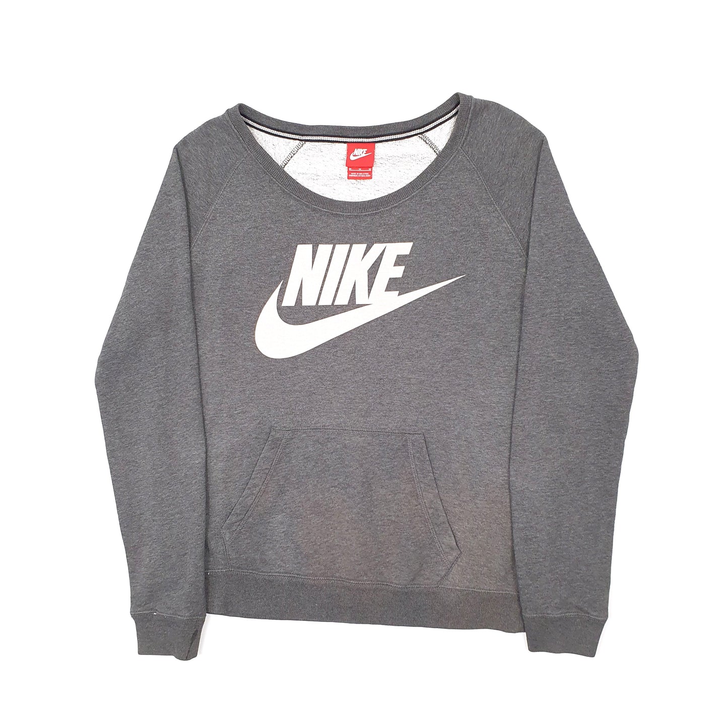 Womens Grey Nike  Crewneck Jumper