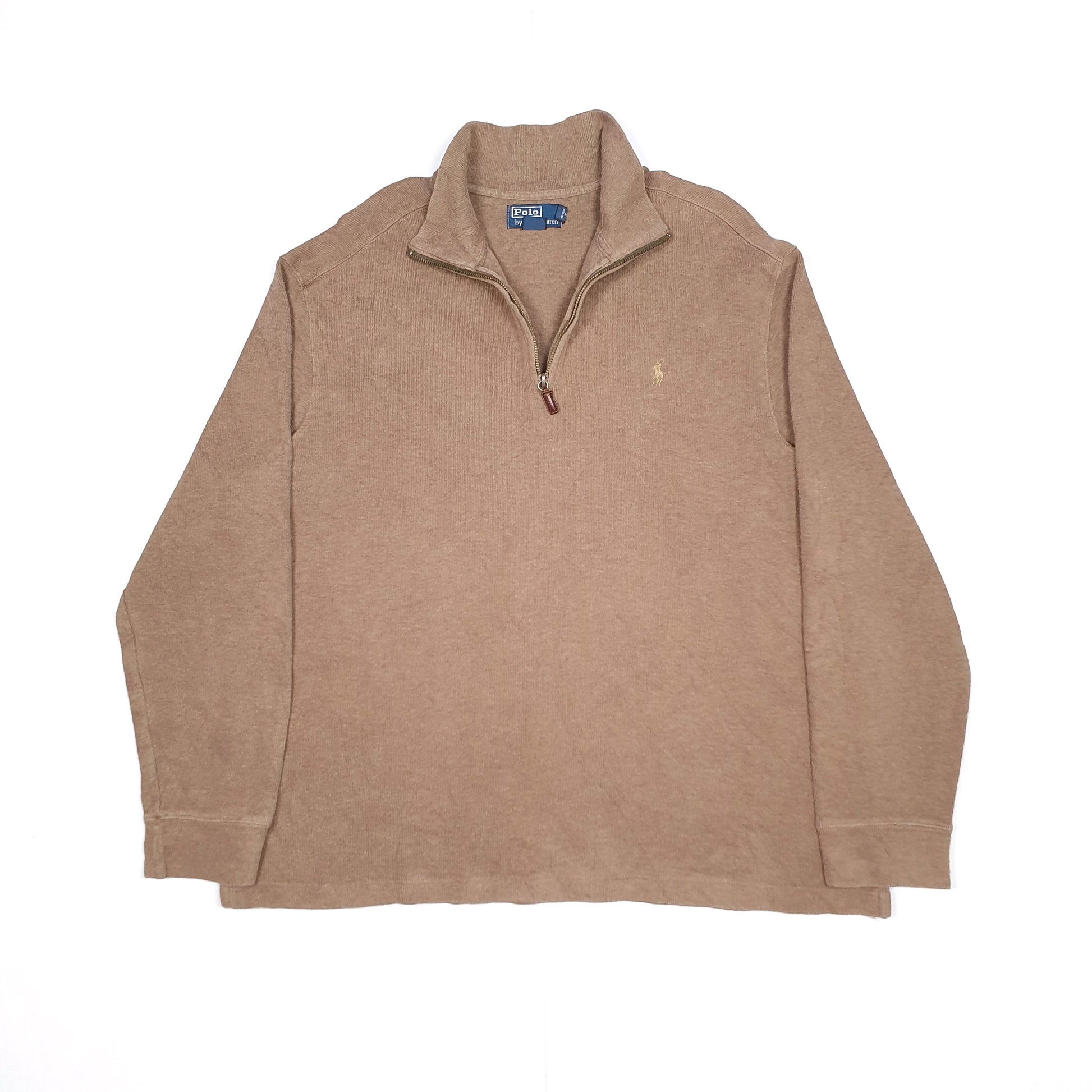 Brown Polo Ralph Lauren Quarter Zip Jumper