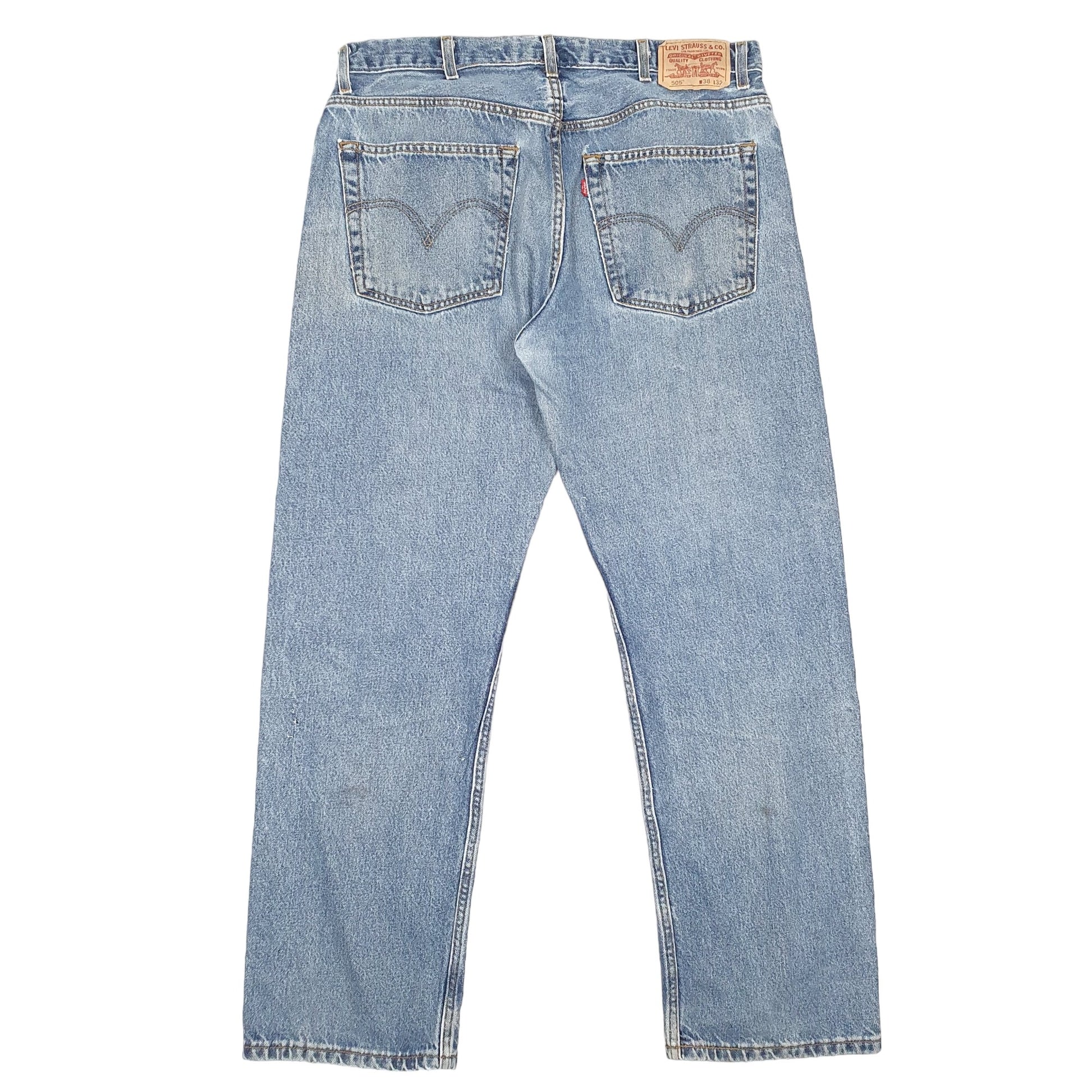 Mens Blue Levis  505 JeansW38 L32