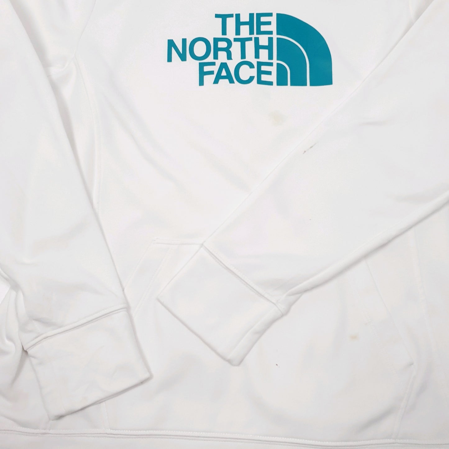 Womens White The North Face Active Hiking Workout Hoodie Jumper