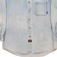 Mens Blue Dickies Denim Workwear Shacket Long Sleeve Shirt
