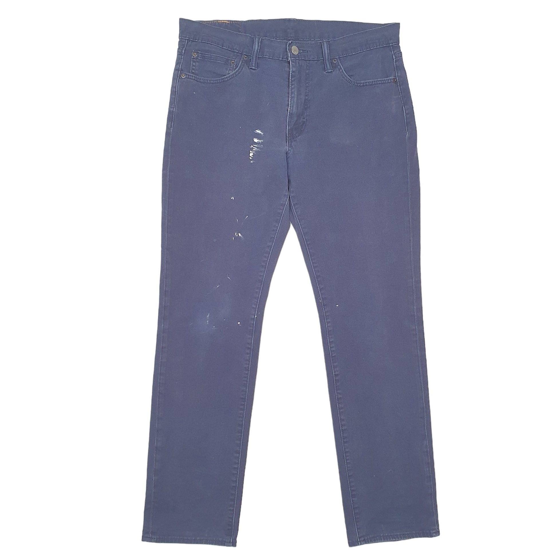 Mens Navy Levis 511 Pants Stretch Chino Trousers