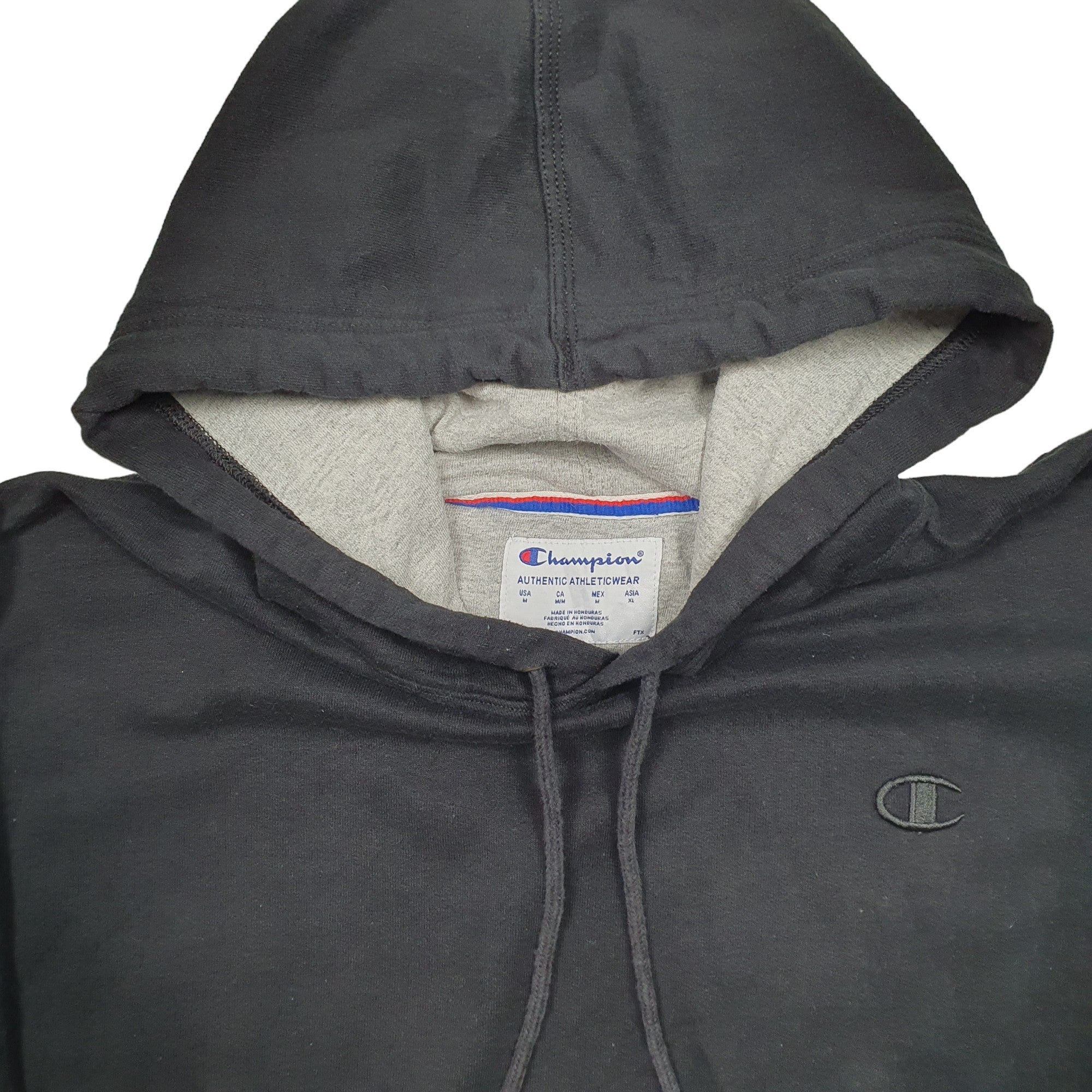 Black champion sale hoodie mens