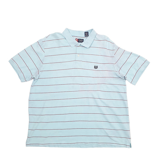 Chaps Short Sleeve Polo Shirt Blue
