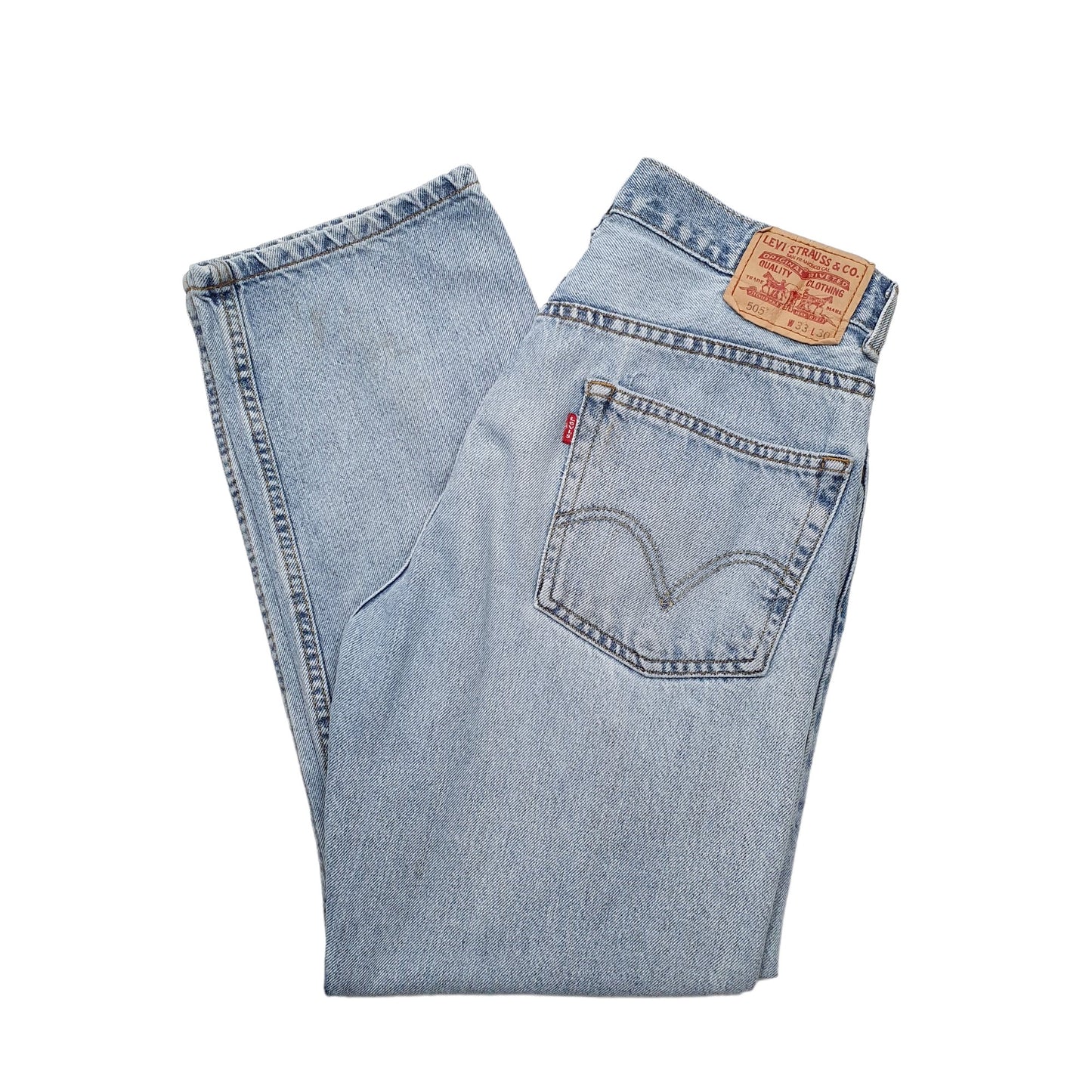 Levis 505 Regular Fit Jeans W33 L30 Blue