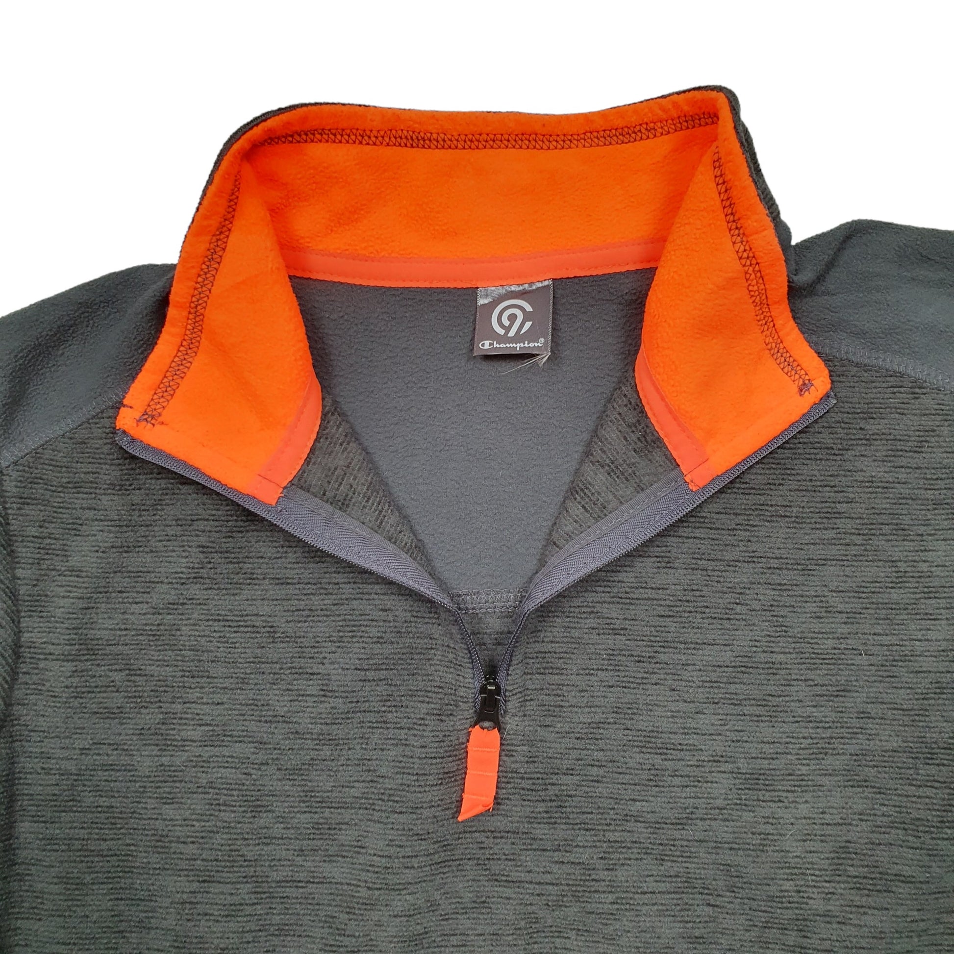 Womens Grey Champion  Quarter Zip Jumper