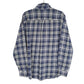 Chaps Flannel Shacket Long Sleeve Regular Fit Check Shirt Blue