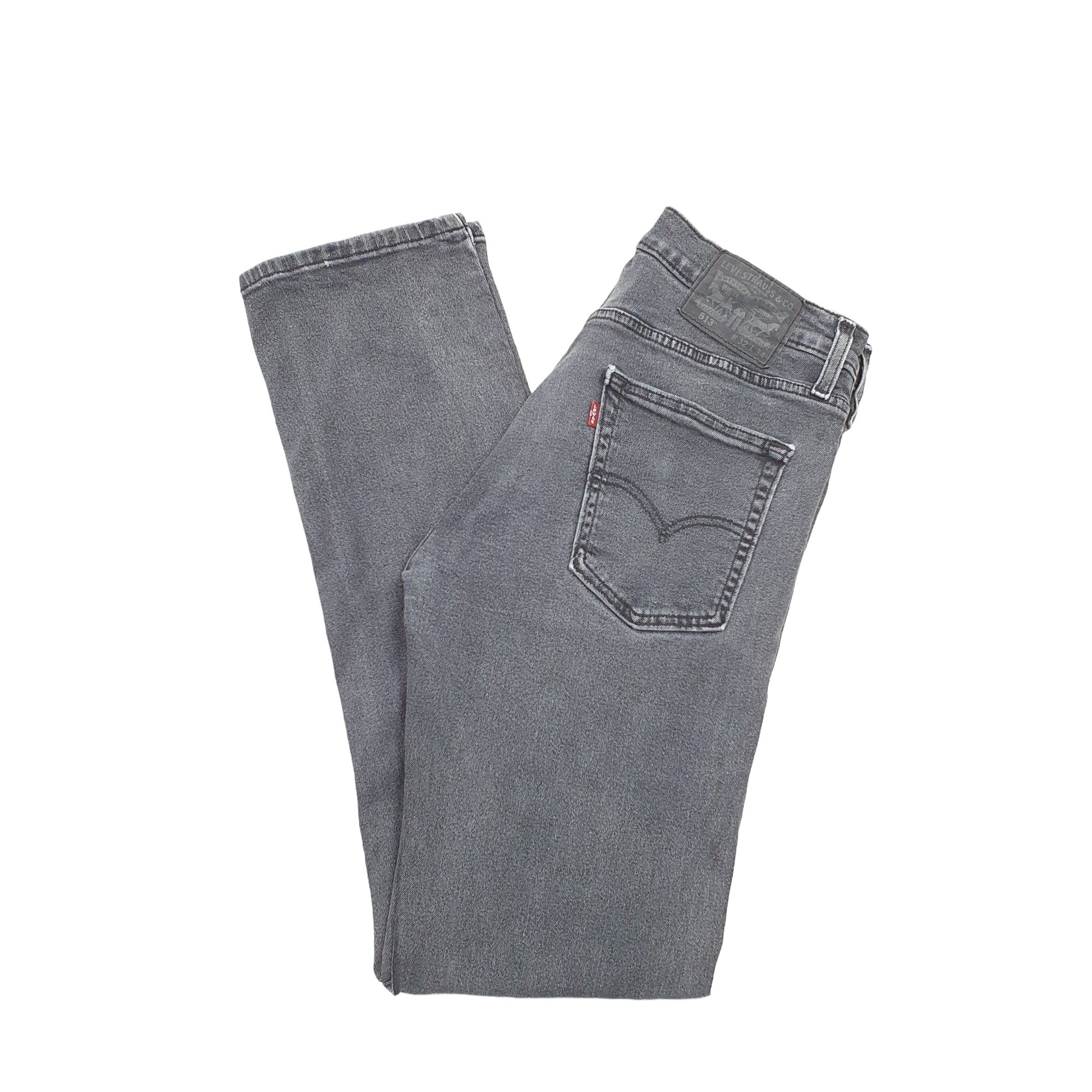Levis 513 Slim Fit Stretch Jeans W32 L32 Grey