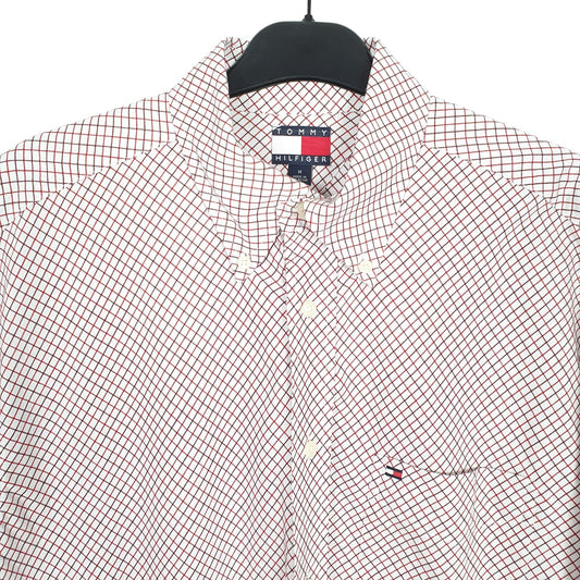 Tommy Hilfiger Long Sleeve Regular Fit Check Shirt Red