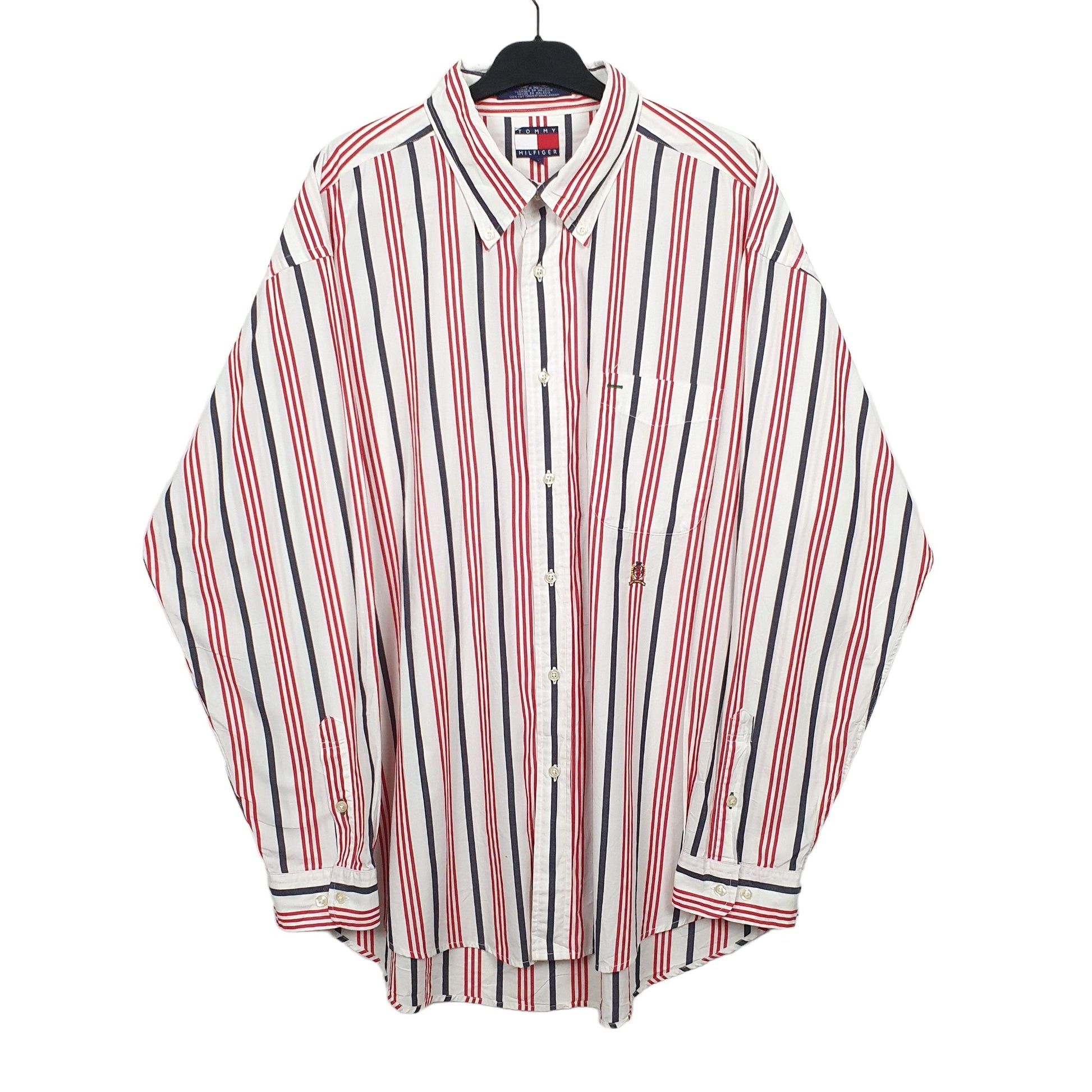 Tommy Hilfiger Long Sleeve Regular Fit Check Shirt Red