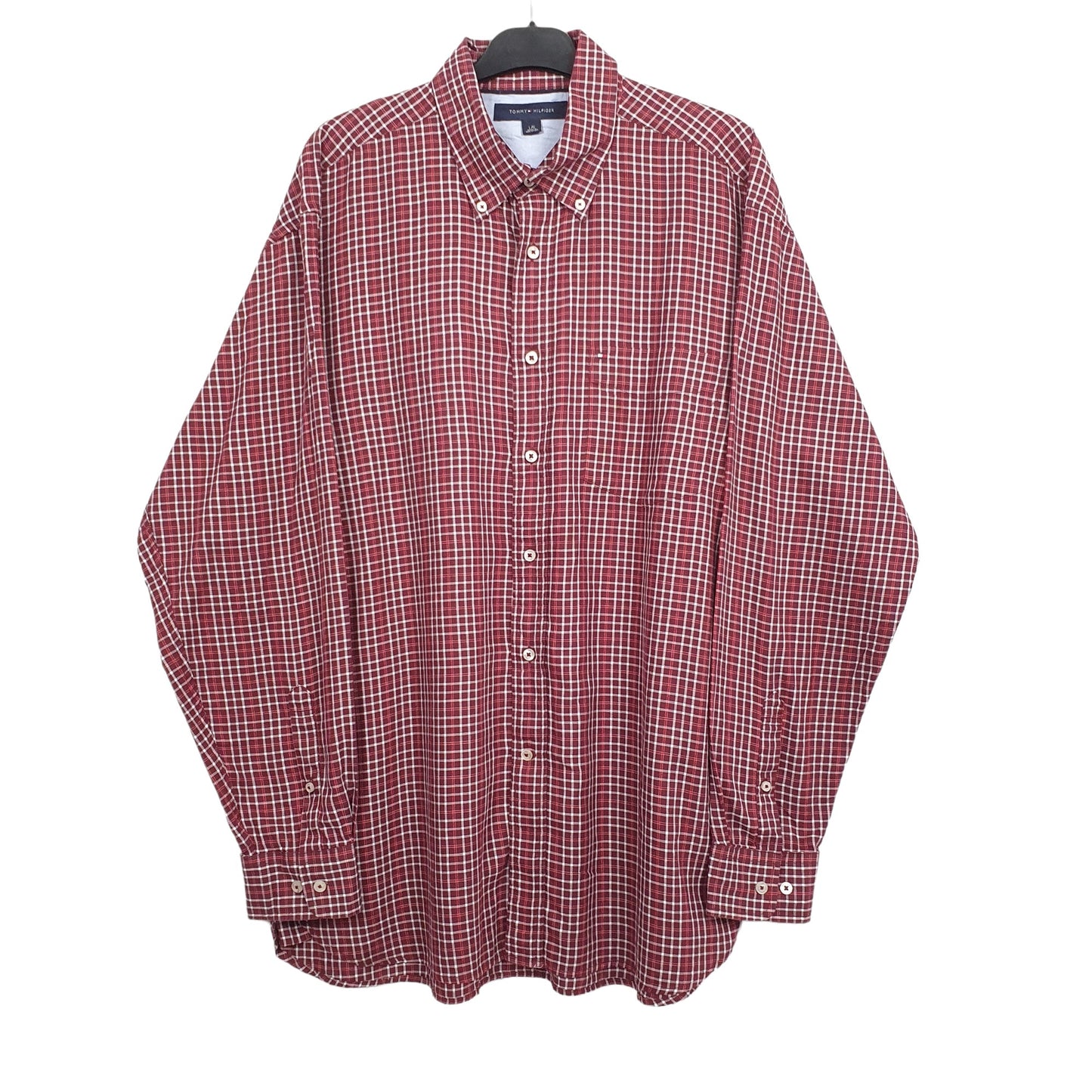 Burgundy Tommy Hilfiger Long Sleeve Shirt