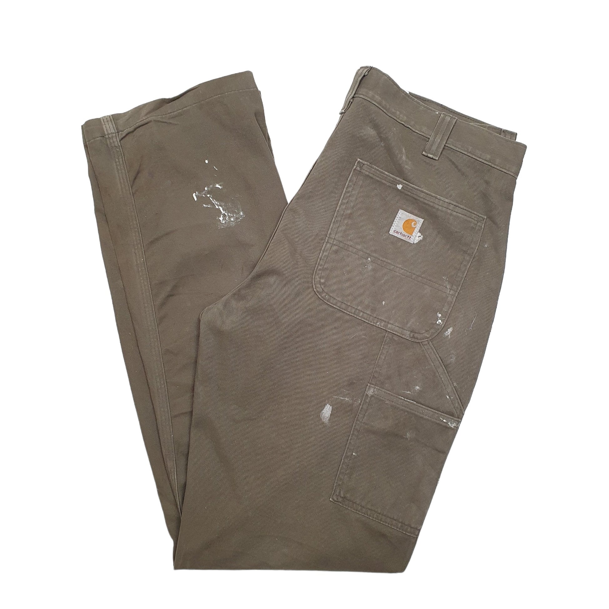 Mens Khaki Carhartt  Carpenter Trousers