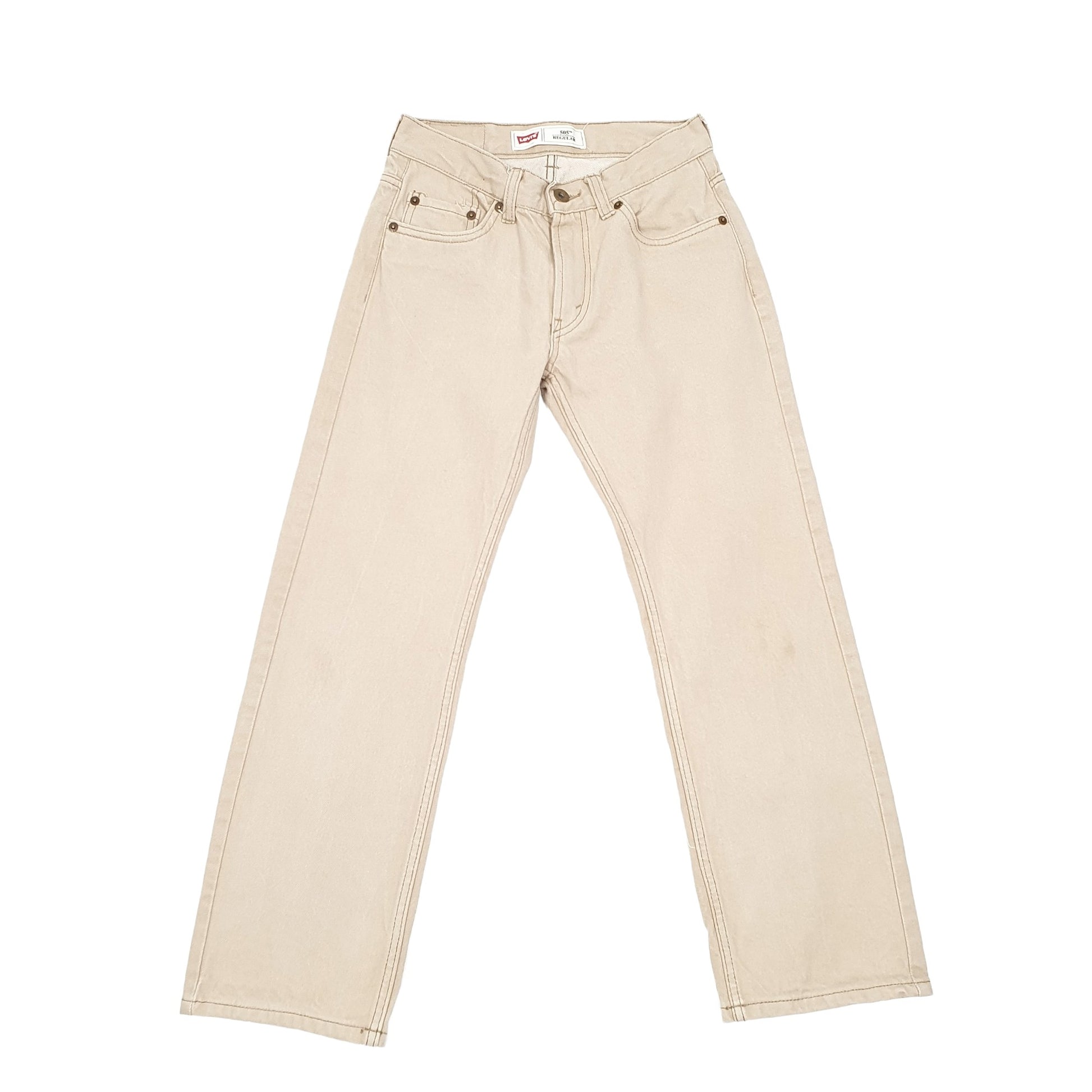 Levis 505 Regular Fit Jeans W26 L26 Beige