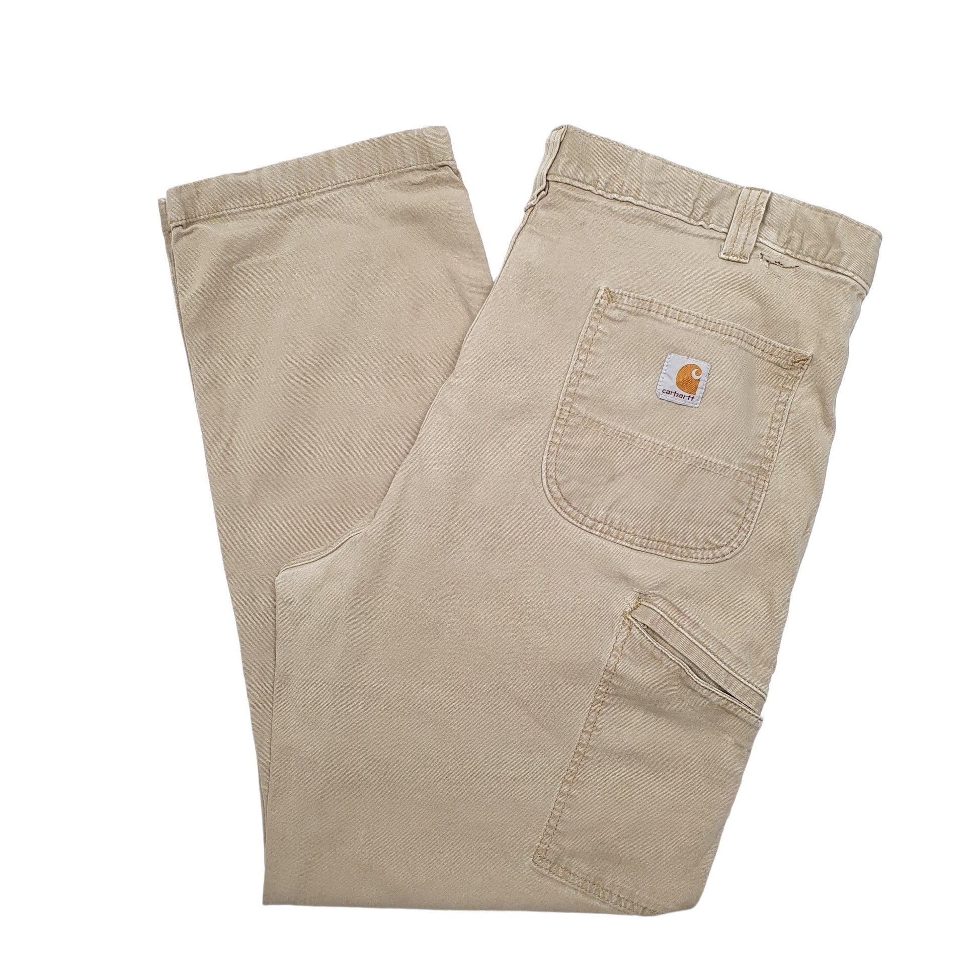 Mens Beige Carhartt  Carpenter Trousers