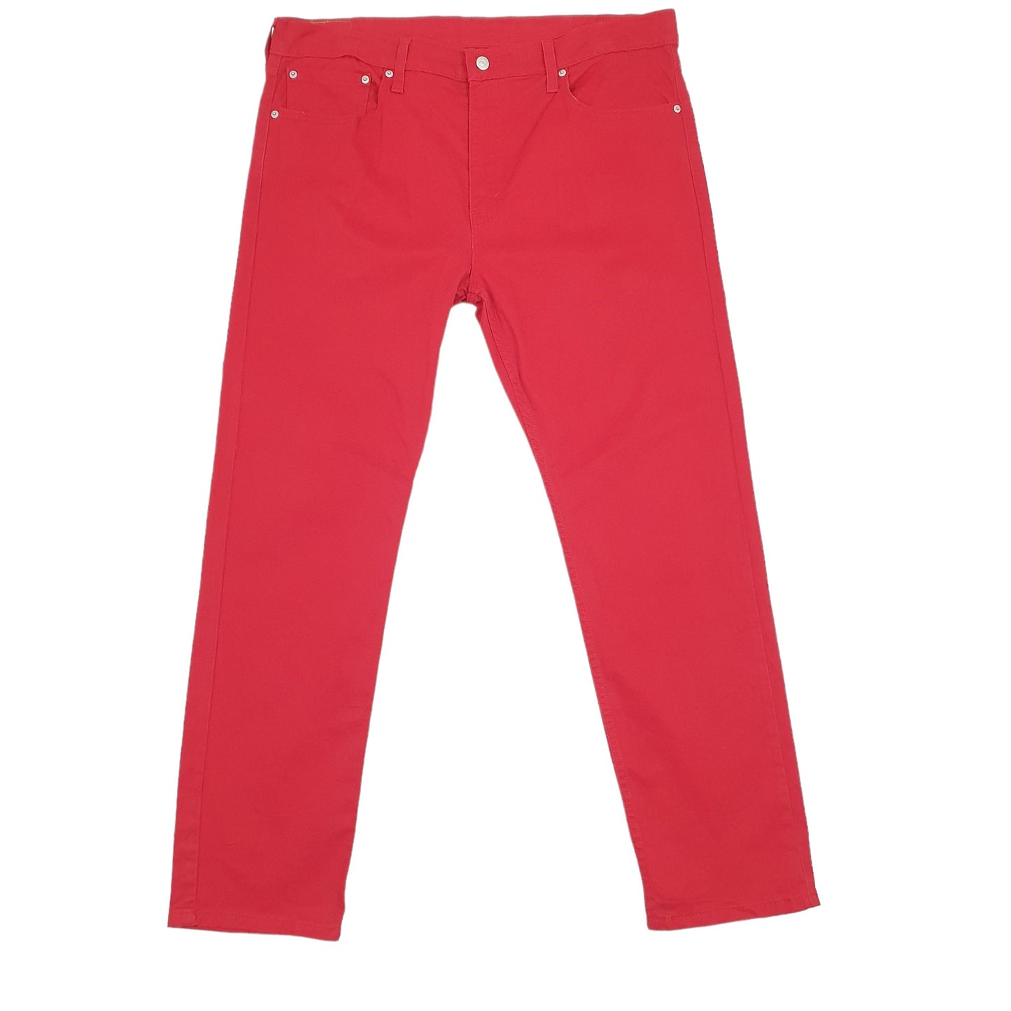 Mens Levis Tapered 502 Red Chino Trousers W40 L31 Red