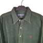 Ralph Lauren Corduroy Long Sleeve Blaire Fit Shirt Green