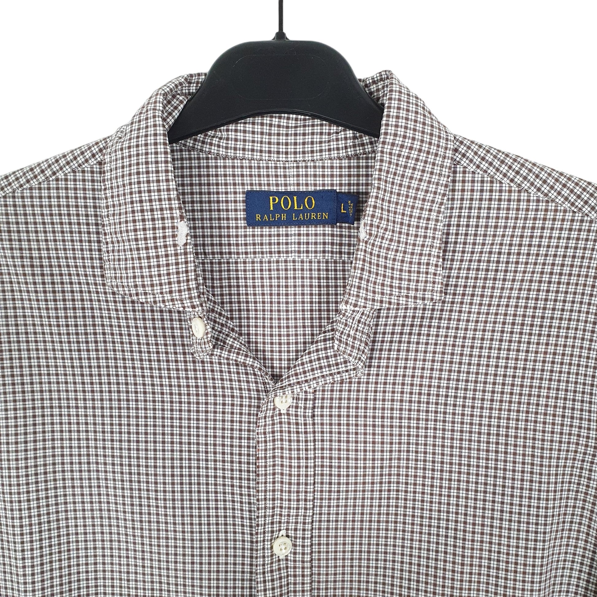 Ralph Lauren Long Sleeve Regular Fit Check Shirt White