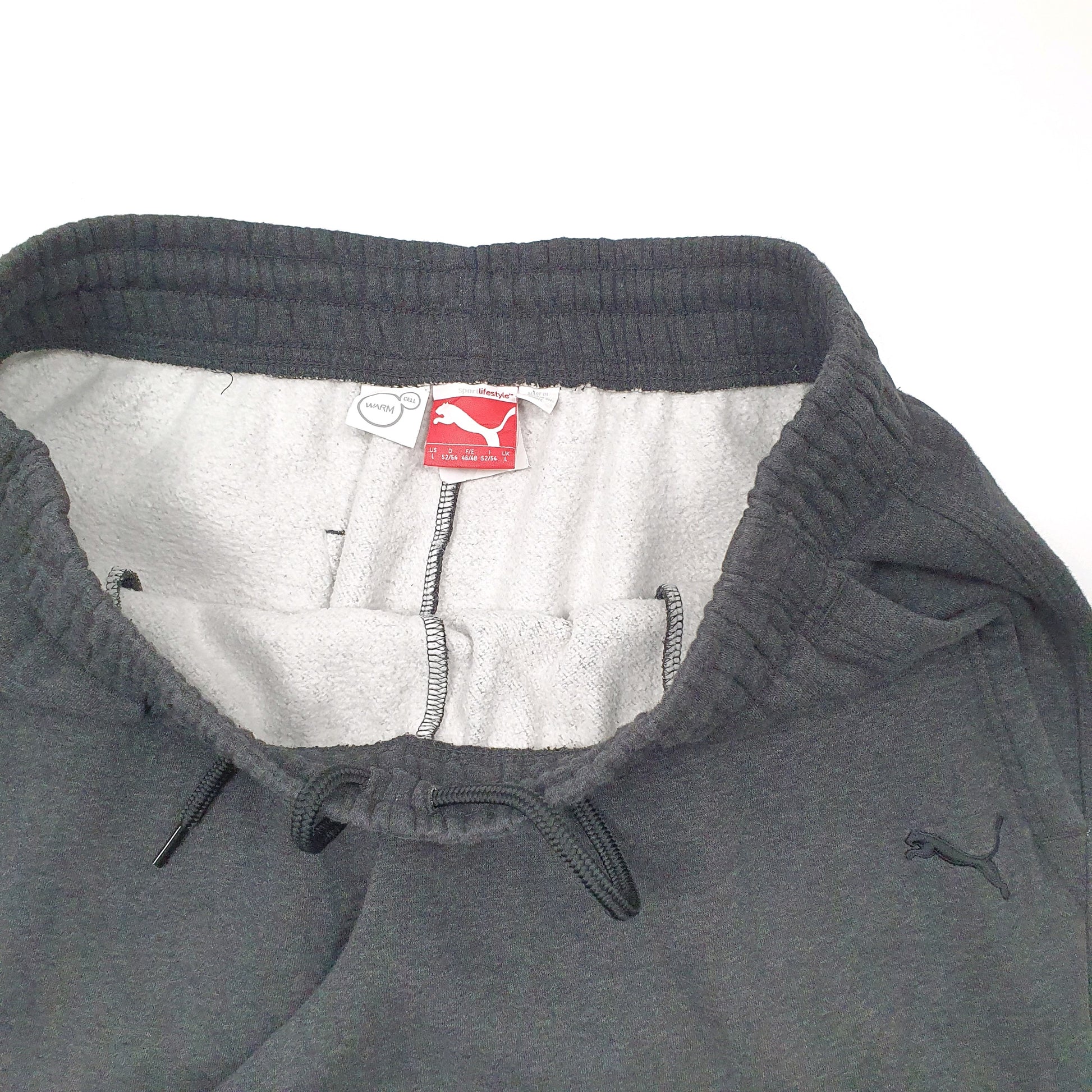 Mens Grey Puma Sweatpants Jogger Trousers