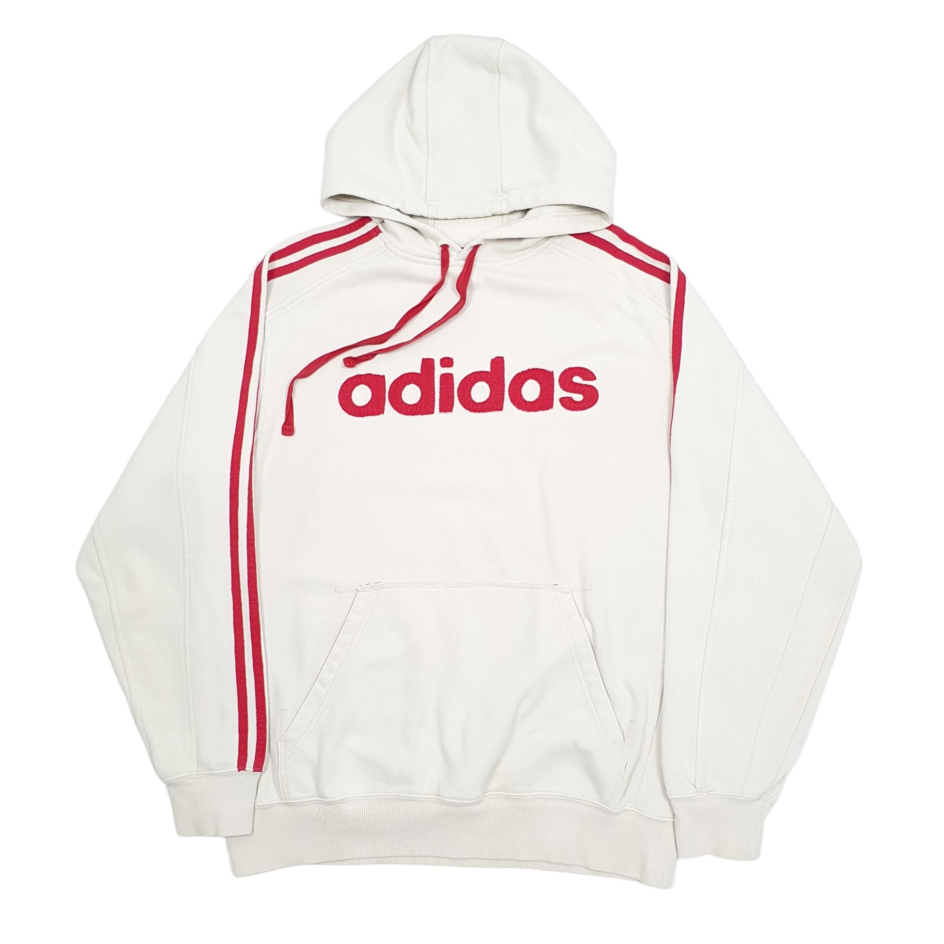 Adidas Spellout Hoodie L Cream