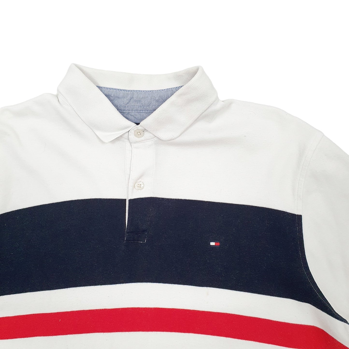 Mens White Tommy Hilfiger  Short Sleeve Polo Shirt