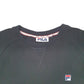 Mens Black Fila  Crewneck Jumper