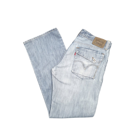 Levis 527 Bootcut Fit Jeans W36 L33 Blue