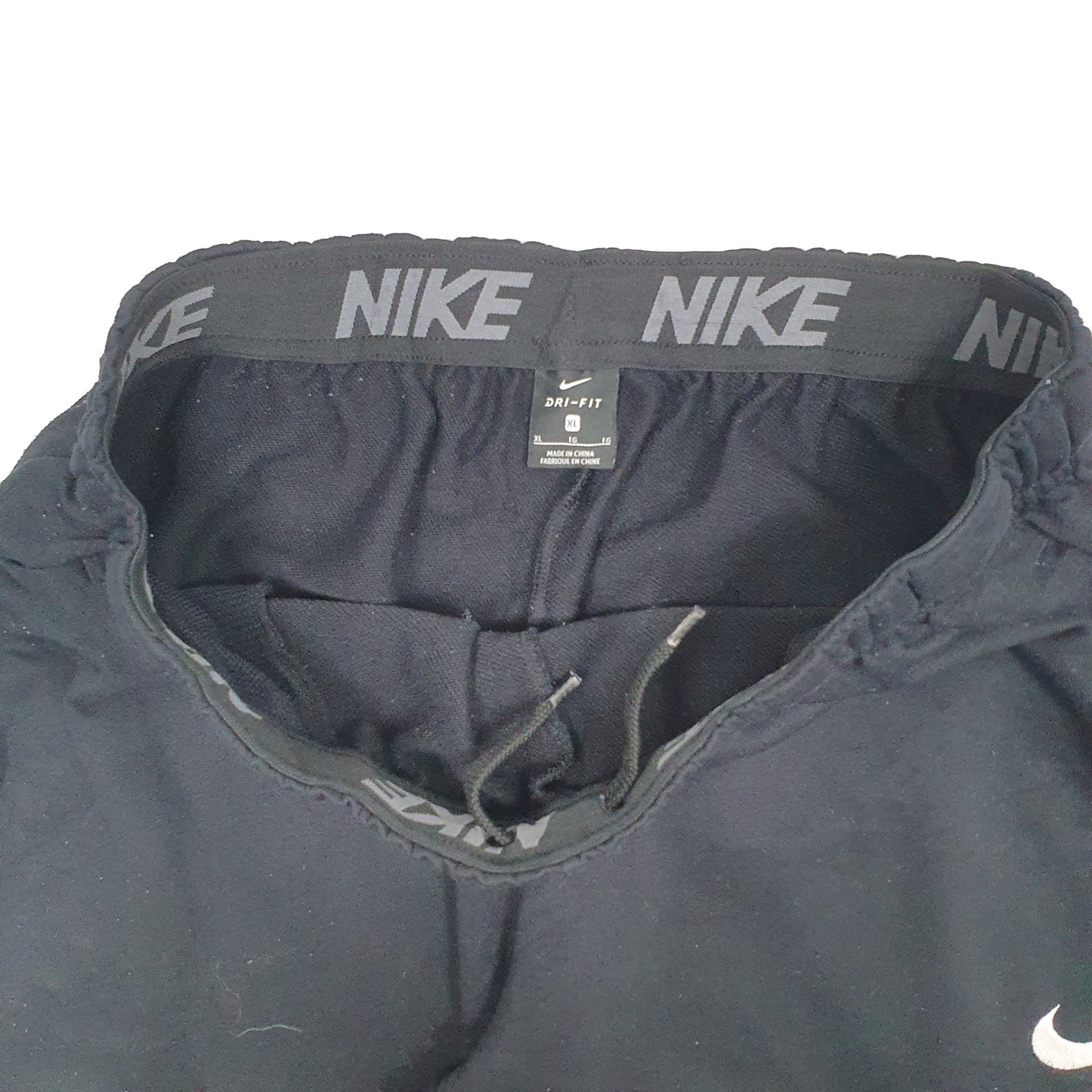 Mens Black Nike Dri Fit Tracksuit Bottoms Pants Jogger Trousers