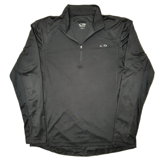 Mens Black Champion Duo Dry Active Quarter Zip Jumper