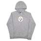 Mens Grey NFL Pittsburgh Steelers NFL Football Hoodie Jumper