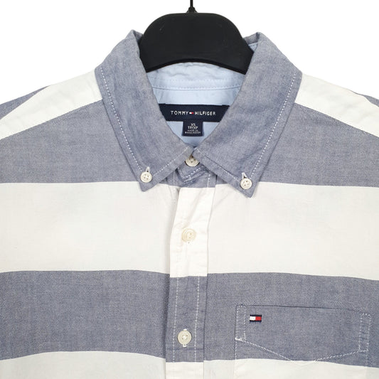 Tommy Hilfiger Long Sleeve Regular Fit Check Shirt Blue