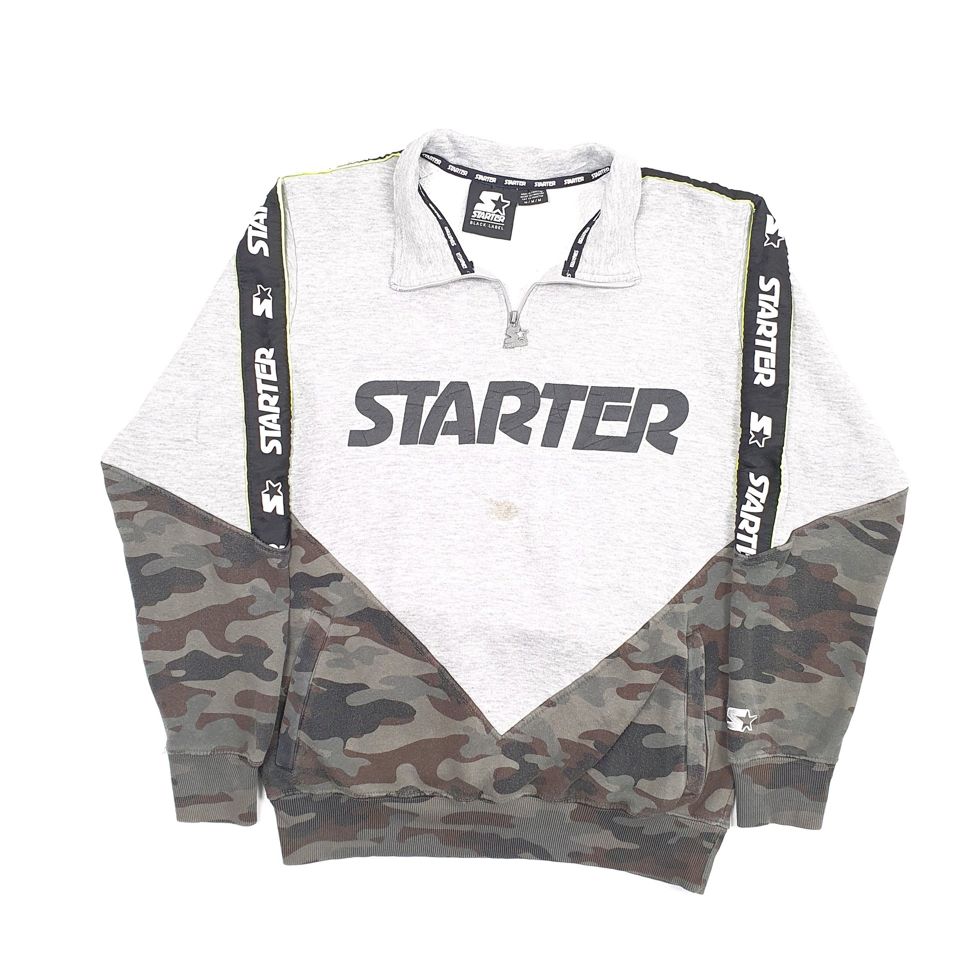 Starter Quarter Zip M Grey