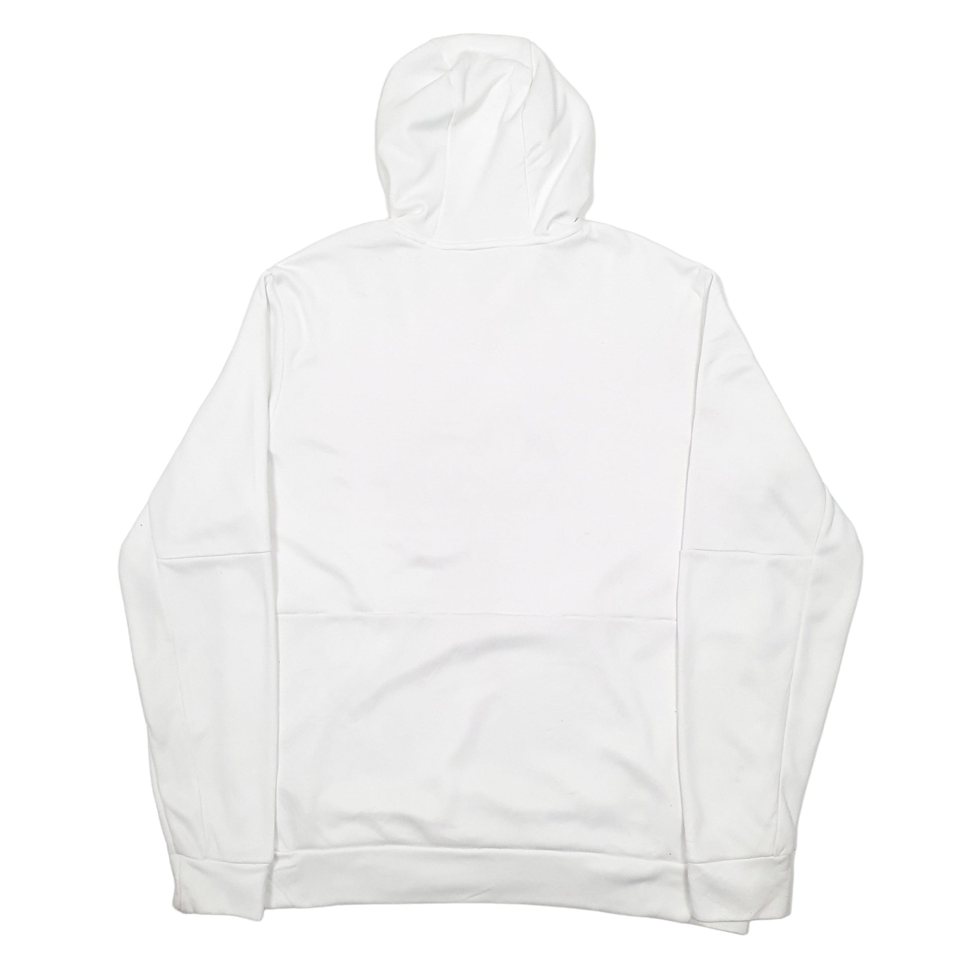 Mens White Adidas Spellout Hoodie Jumper