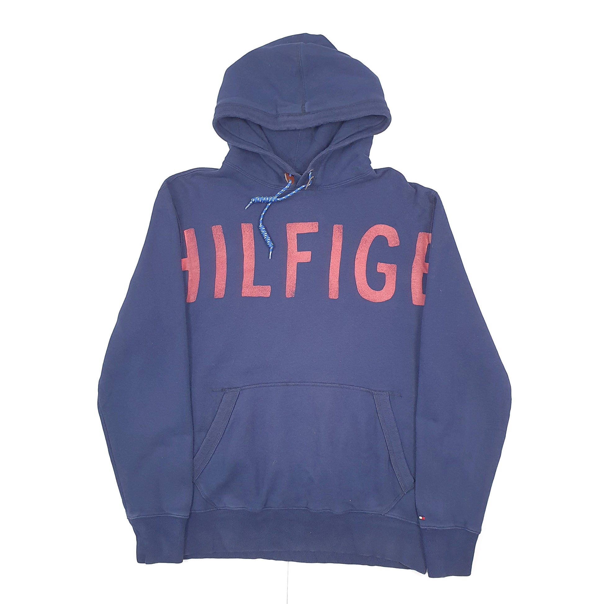 Tommy Hilfiger Spellout Hoodie M Navy