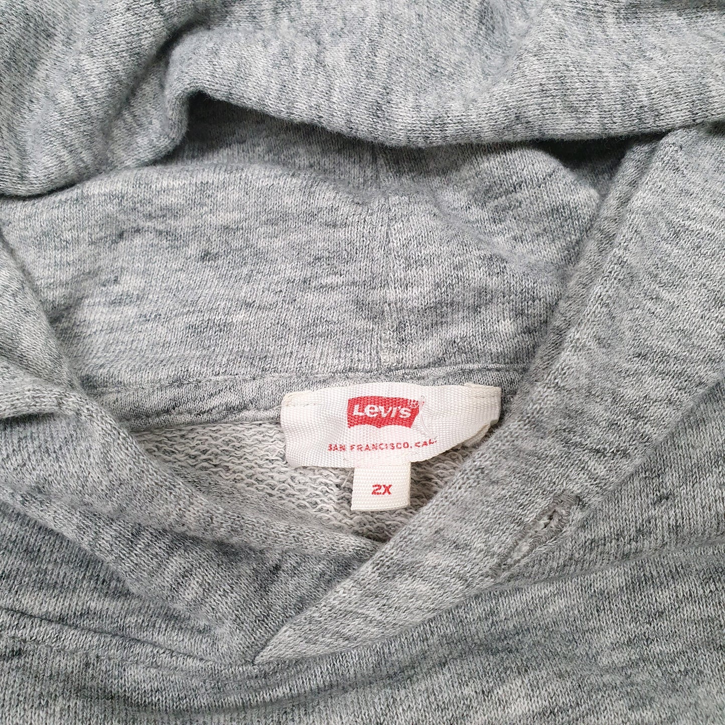 Mens Grey Levis  Hoodie Jumper