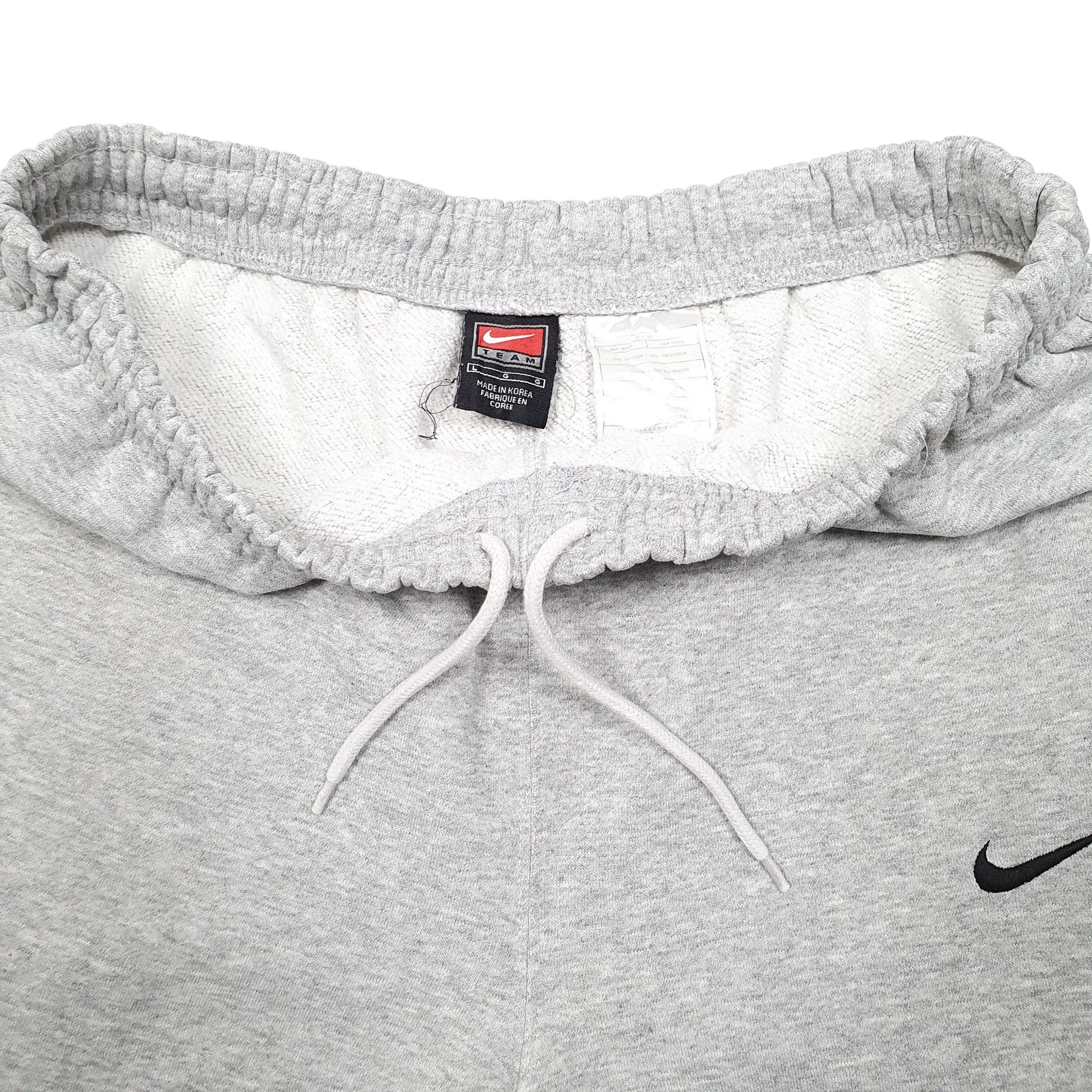 Mens Grey Nike Team Vintage 2000's Active Gym Workout Jogger Trousers