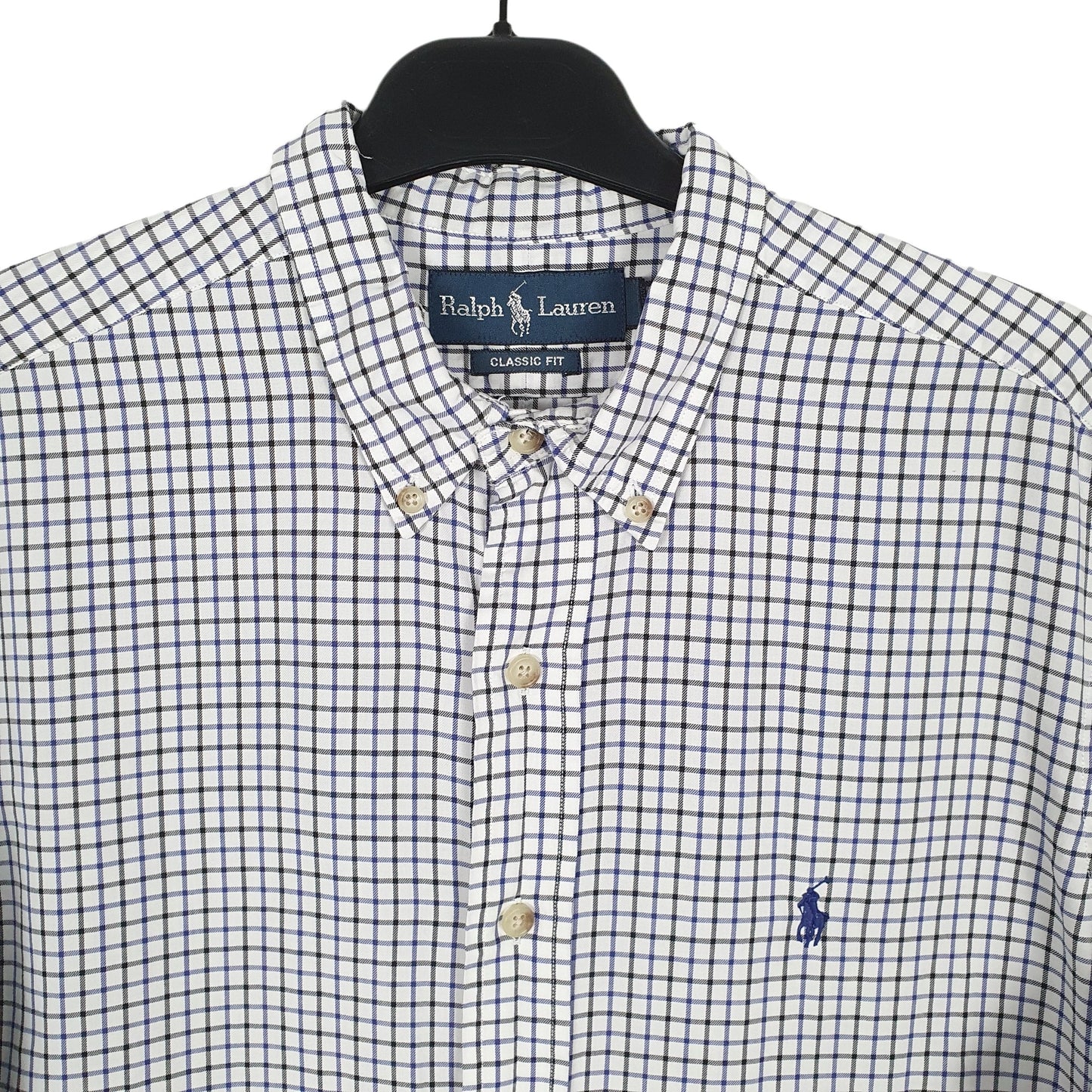 Ralph Lauren Short Sleeve Classic Fit Check Shirt White