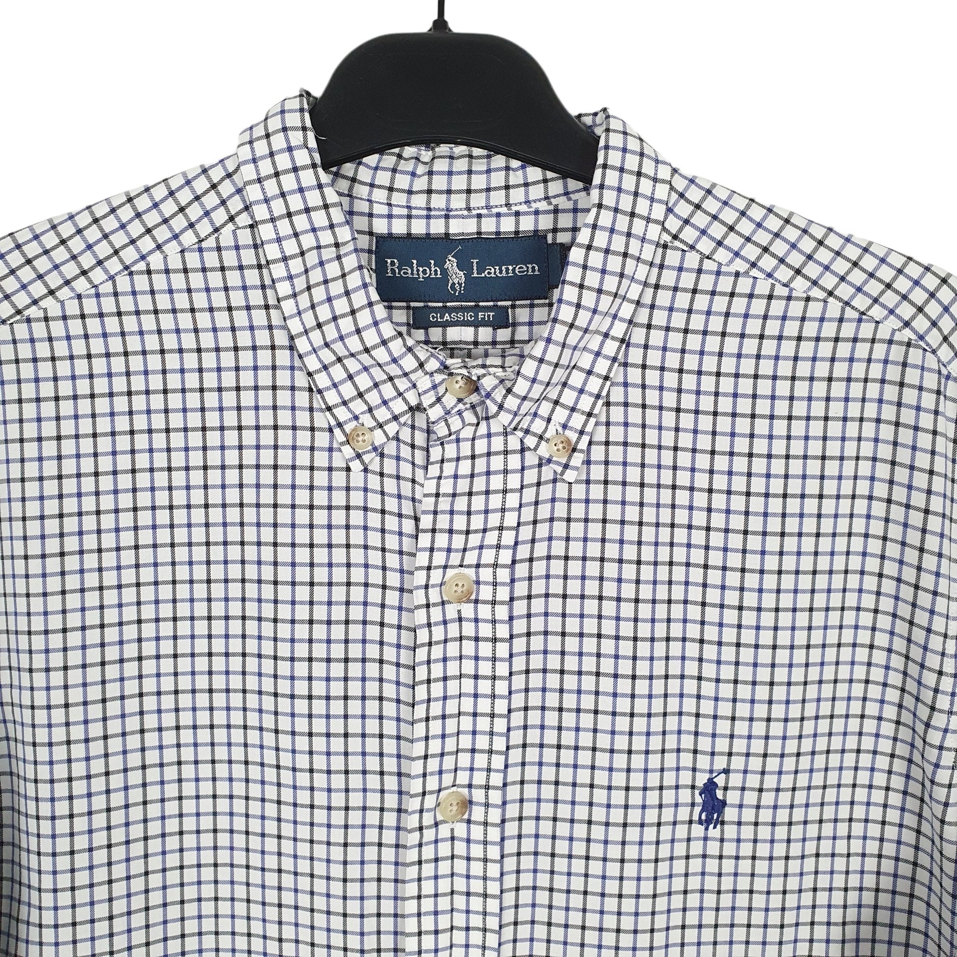 Ralph Lauren Short Sleeve Classic Fit Check Shirt White