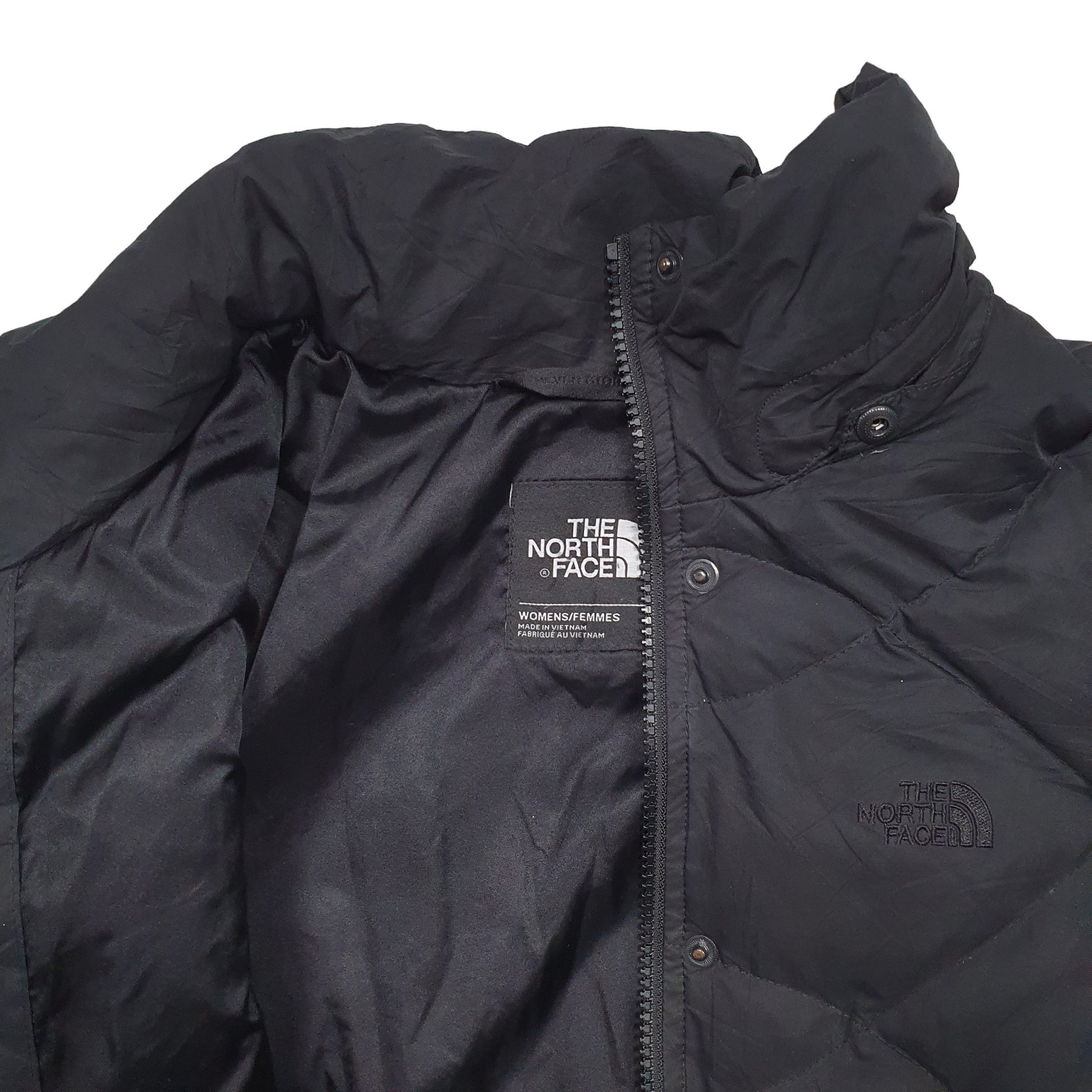 Womens Black The North Face Long Lined Trench  Coat